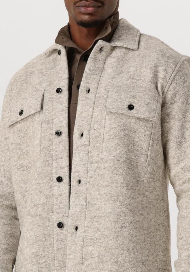 GENTI Heren Overshirts Eagle Relaxed Fit Lichtgrijs - Foto 3