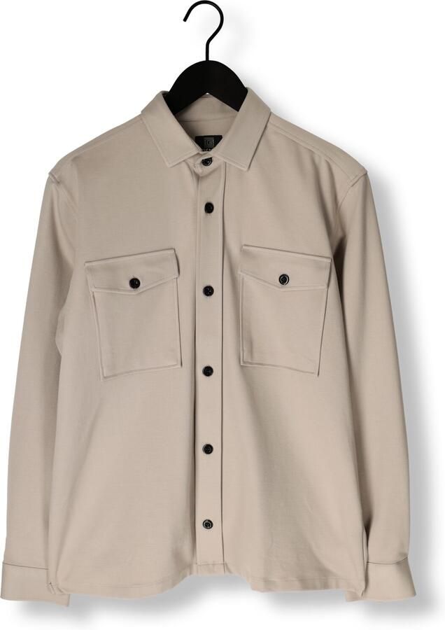 GENTI Heren Overshirts Midtown Relaxed Fit Beige