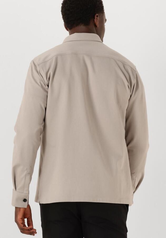 GENTI Heren Overshirts Midtown Relaxed Fit Beige - Foto 2