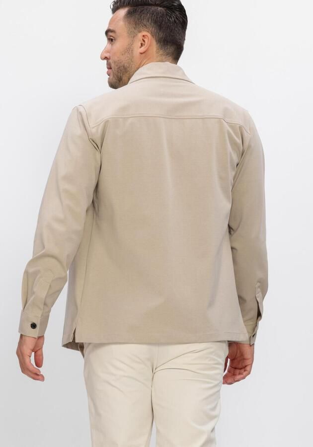 GENTI Heren Overshirts Oaks Shirt Jacket Beige - Foto 2