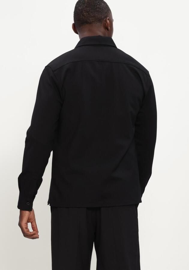 GENTI Heren Overshirts Overshirt Knoop Zwart - Foto 3