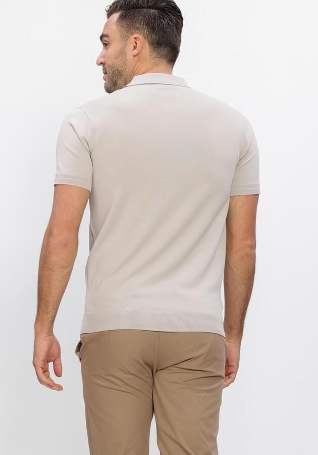 GENTI Heren Polo's & T-shirts Polo 2 Button Ss 1260 Beige - Foto 3