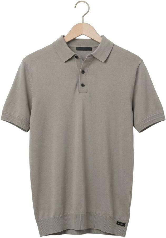 GENTI Heren Polo's & T-shirts Polo 2 Button Ss 1260 Grijs - Foto 2
