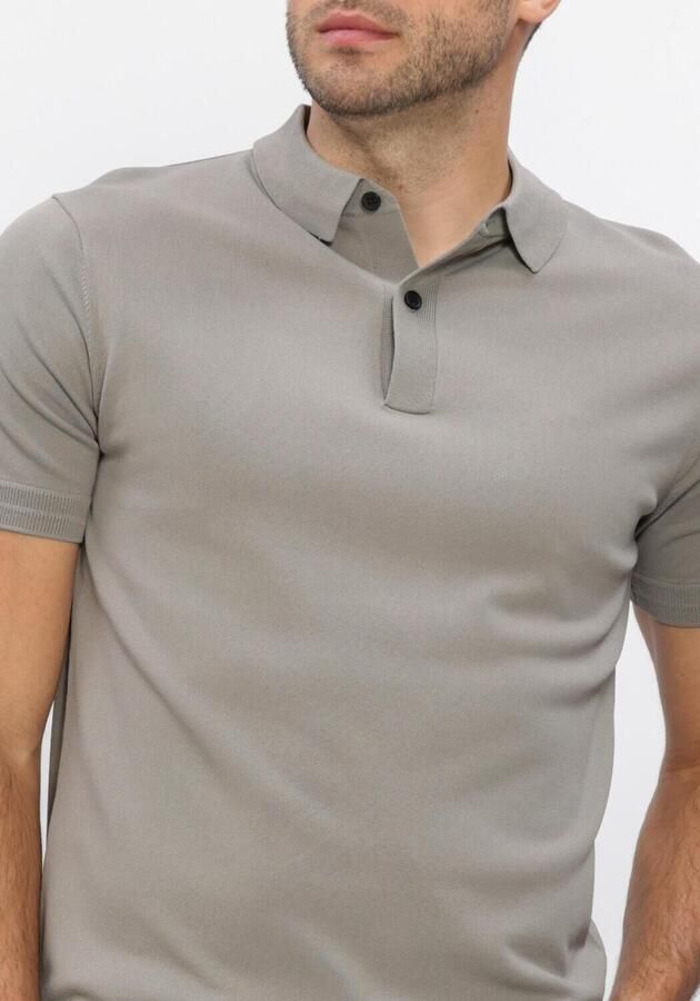 GENTI Heren Polo's & T-shirts Polo 2 Button Ss 1260 Grijs - Foto 4