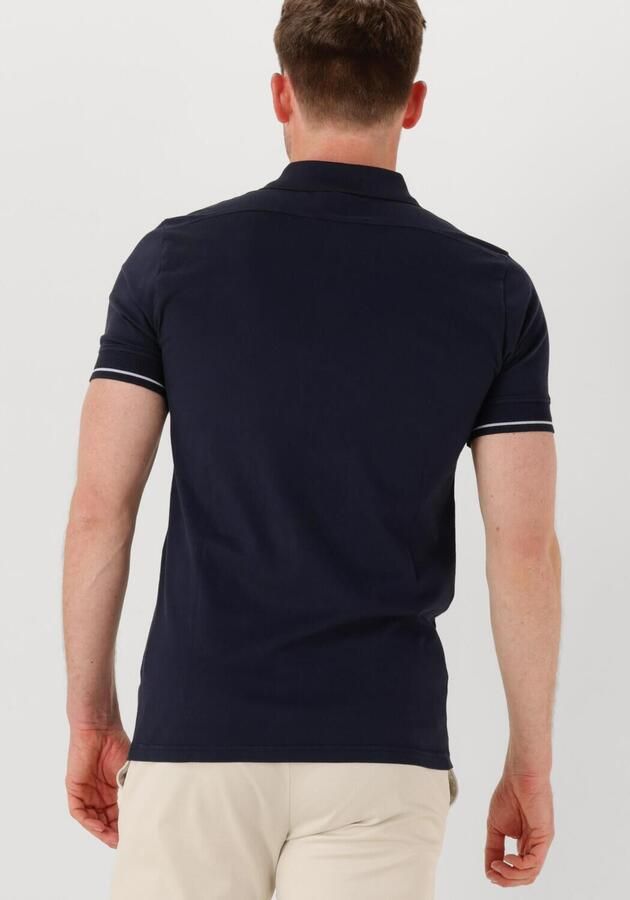 GENTI Heren Polo's & T-shirts Polo 3 Button Ss J2001-1212 Donkerblauw
