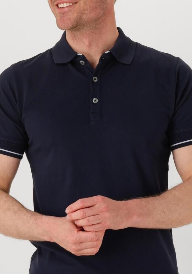 GENTI Heren Polo's & T-shirts Polo 3 Button Ss J2001-1212 Donkerblauw - Foto 2