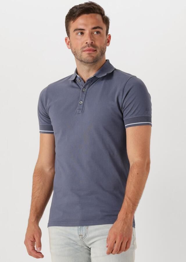 GENTI Heren Polo's & T-shirts Polo 3 Button Ss J2001-1212 Grijs - Foto 4