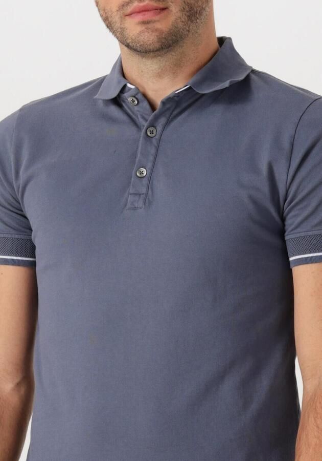 GENTI Heren Polo's & T-shirts Polo 3 Button Ss J2001-1212 Grijs - Foto 2