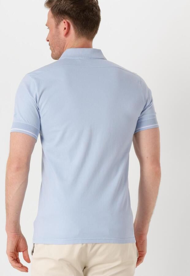 GENTI Heren Polo's & T-shirts Polo 3 Button Ss J2001-1212 Lichtblauw - Foto 2
