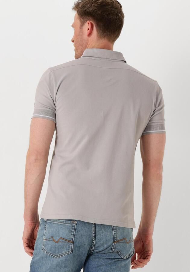 GENTI Heren Polo's & T-shirts Polo 3 Button Ss J2001-1212 Lichtgrijs