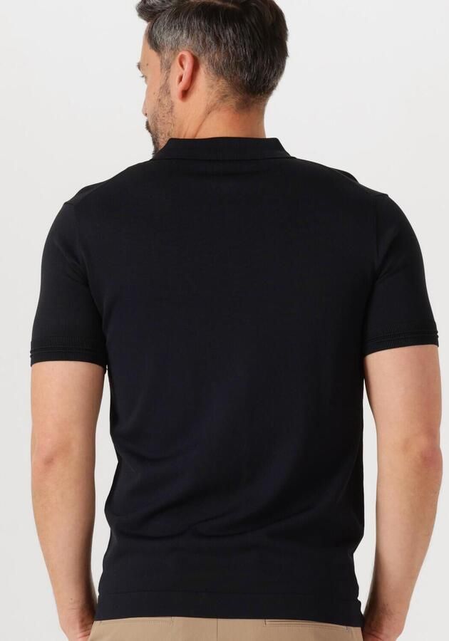 GENTI Heren Polo's & T-shirts Polo Zip Ss K2053-1260 Donkerblauw