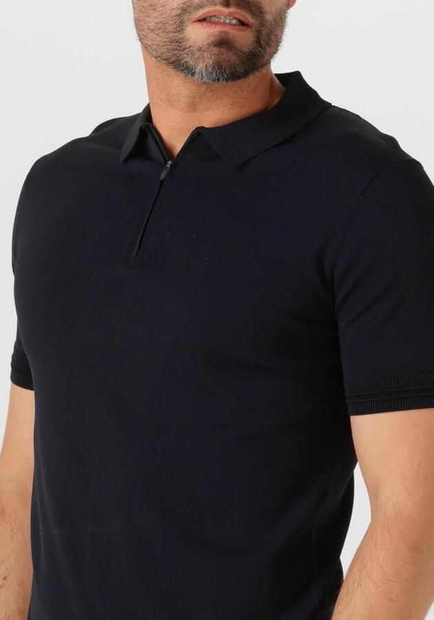 GENTI Heren Polo's & T-shirts Polo Zip Ss K2053-1260 Donkerblauw - Foto 2