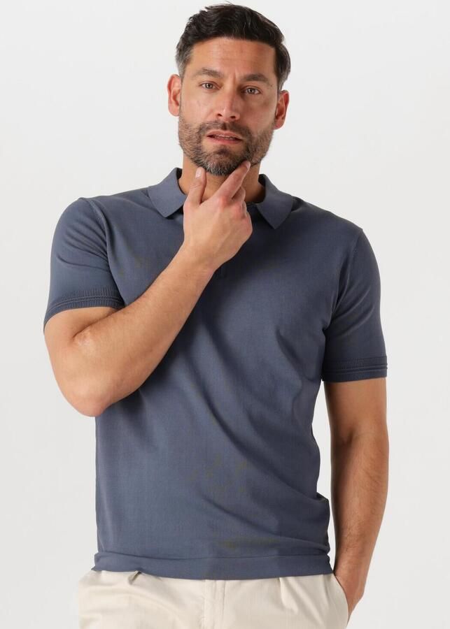 GENTI Heren Polo's & T-shirts Polo Zip Ss K2053-1260 Grijs - Foto 4