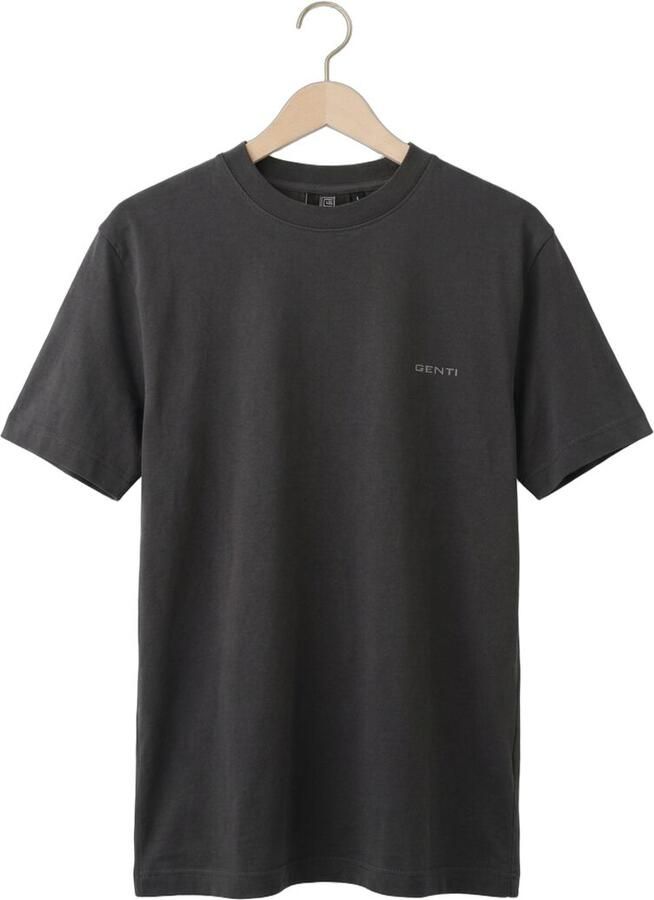 GENTI Heren Polo's & T-shirts T-shirt Ss 1223 Donkergrijs - Foto 2