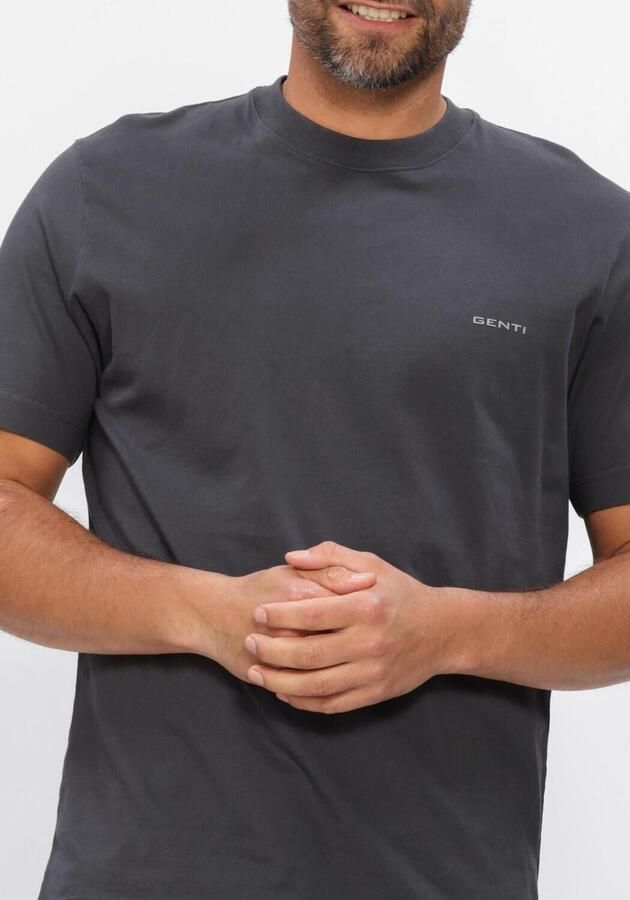 GENTI Heren Polo's & T-shirts T-shirt Ss 1223 Donkergrijs - Foto 4