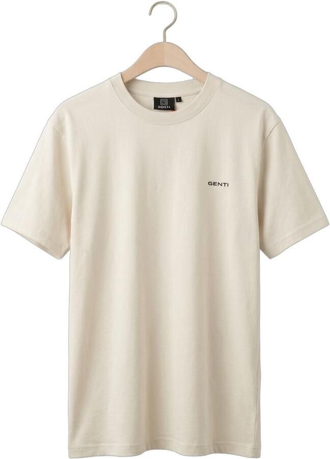 GENTI Heren Polo's & T-shirts T-shirt Ss 1223 Ecru - Foto 2