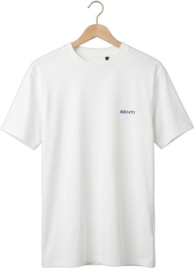 GENTI Heren Polo's & T-shirts T-shirt Ss 1223 Wit - Foto 2
