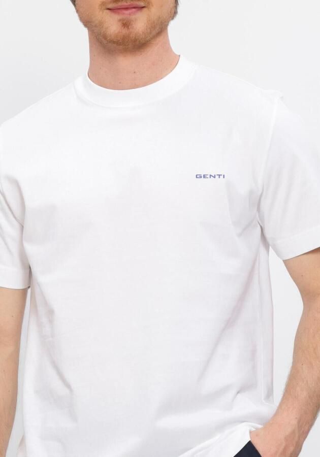 GENTI Heren Polo's & T-shirts T-shirt Ss 1223 Wit - Foto 4