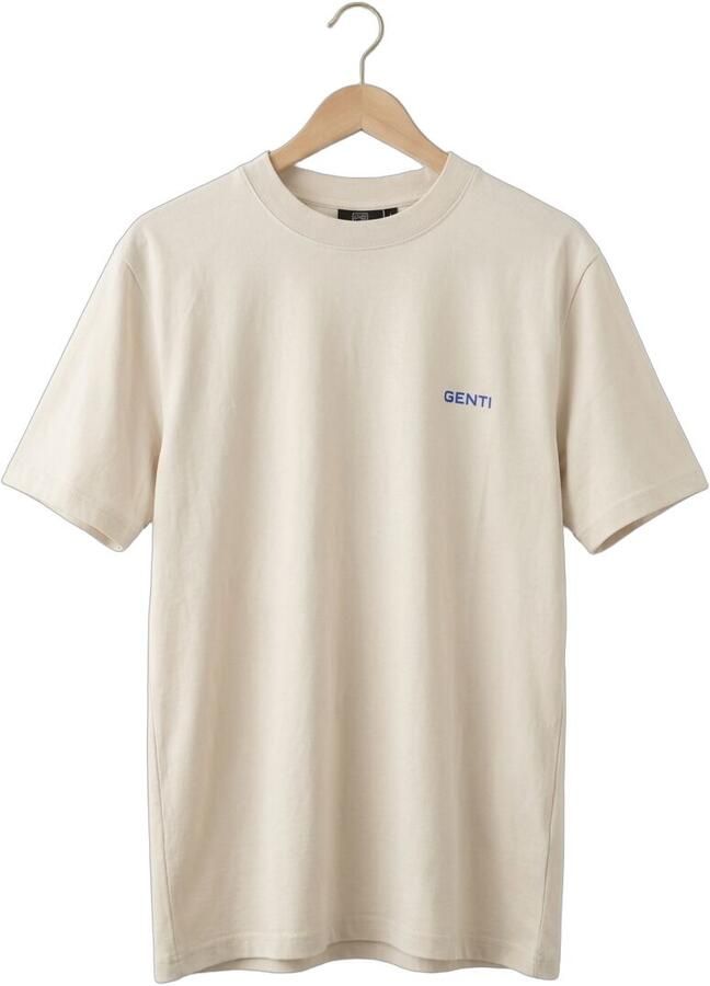 GENTI Heren Polo's & T-shirts T-shirt Ss 1223 Zand - Foto 2