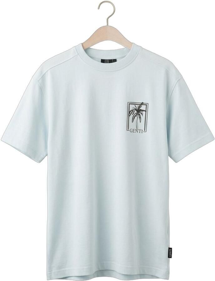 GENTI Heren Polo's & T-shirts T-shirt Ss 1226 Lichtblauw - Foto 2