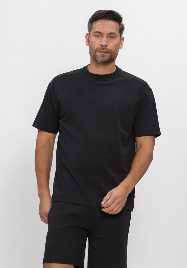GENTI Heren Polo's & T-shirts T-shirt Ss 1227 Zwart