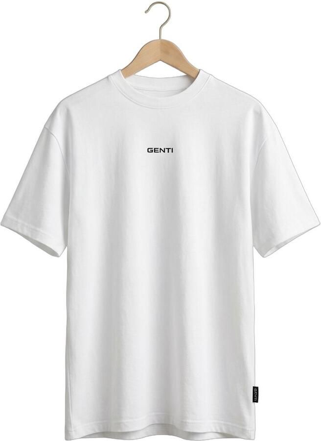 GENTI Heren Polo's & T-shirts T-shirt Ss 1242 Wit - Foto 2