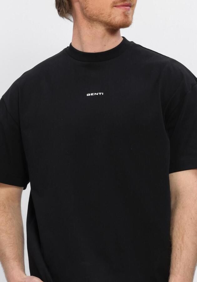 GENTI Heren Polo's & T-shirts T-shirt Ss 1242 Zwart - Foto 3