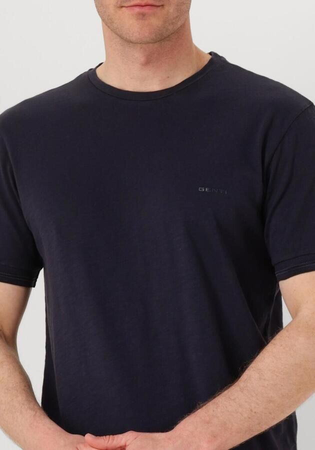 GENTI Heren Polo's & T-shirts T-shirt Ss J2007-1222 Donkerblauw - Foto 2