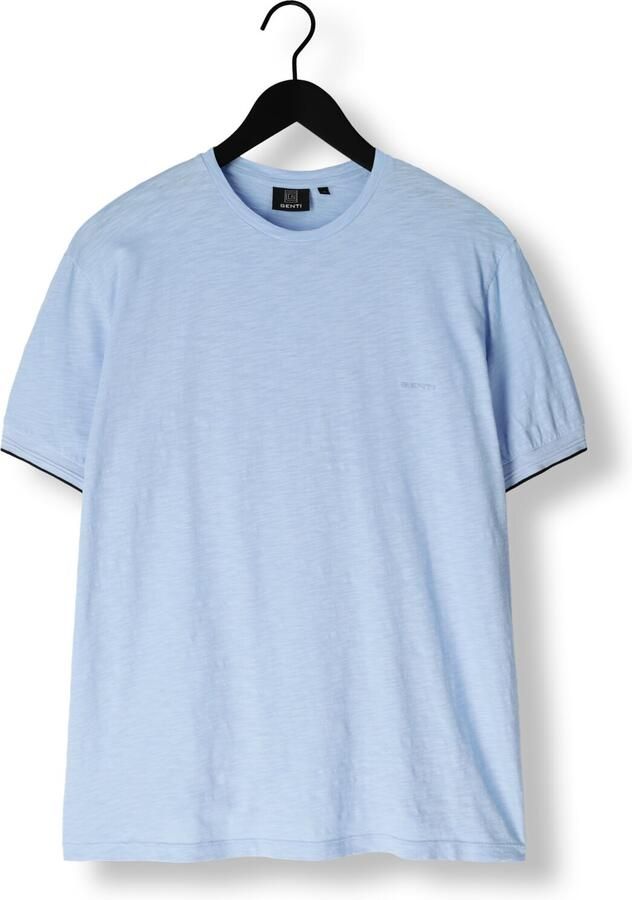 GENTI Heren Polo's & T-shirts T-shirt Ss J2007-1222 Lichtblauw
