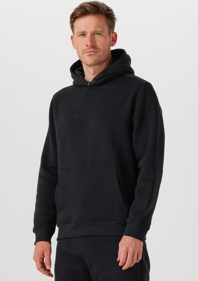 GENTI Heren Truien & Vesten Basic Logo Hoodie Zwart - Foto 4