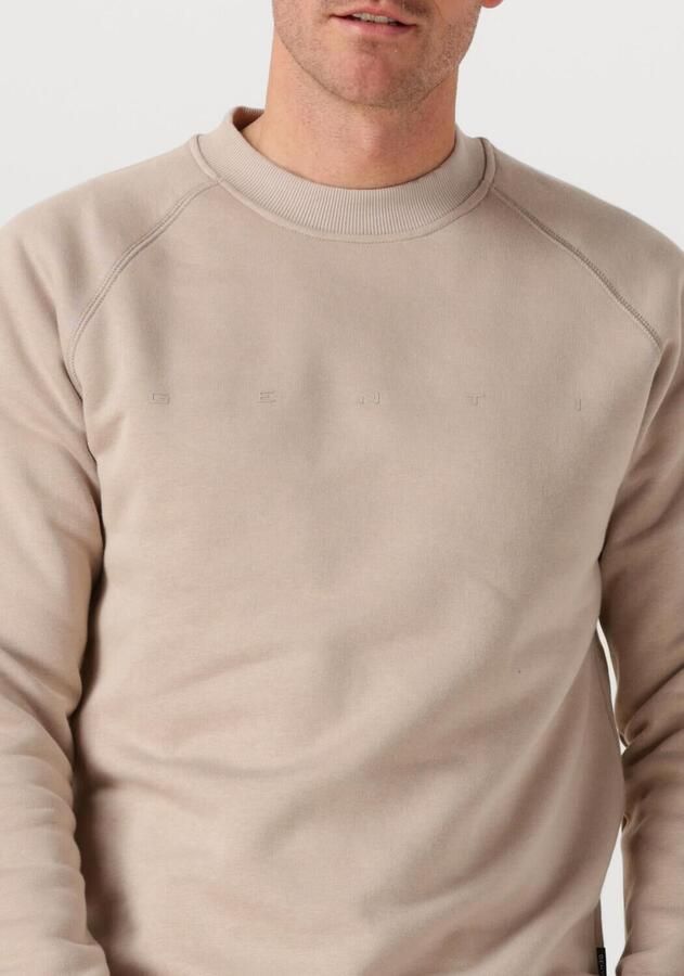 GENTI Heren Truien & Vesten Basic Logo Sweater Beige - Foto 2