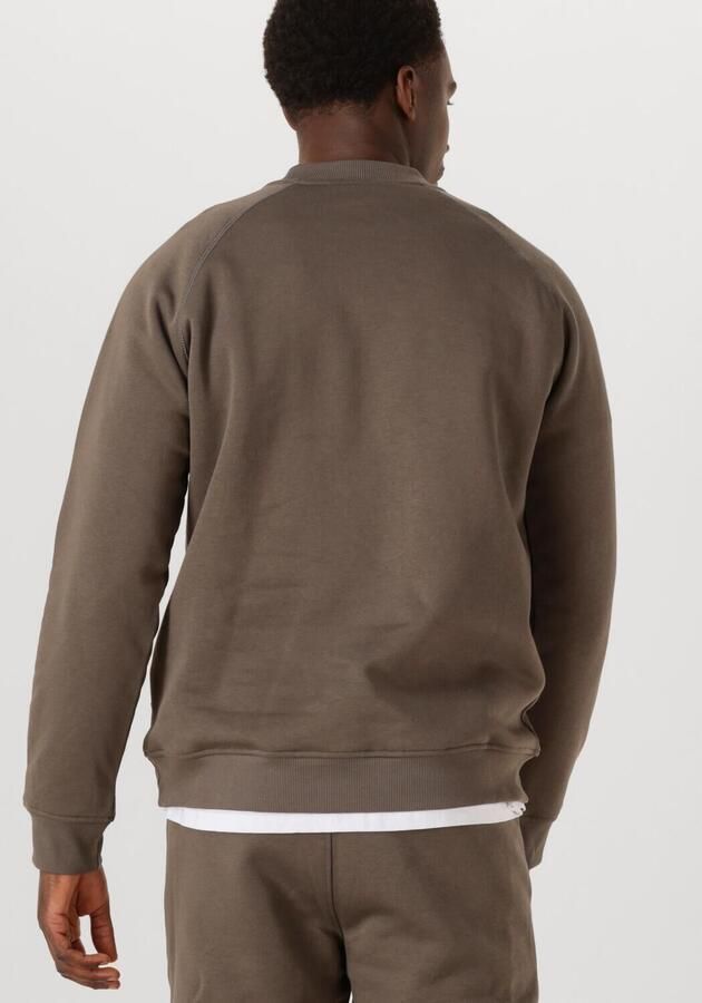 GENTI Heren Truien & Vesten Basic Logo Sweater Taupe - Foto 2