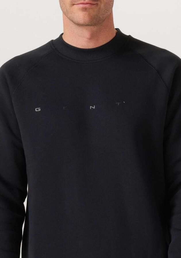 GENTI Heren Truien & Vesten Basic Logo Sweater Zwart - Foto 2