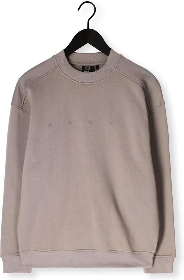 GENTI Heren Truien & Vesten Crewneck Taupe - Foto 4