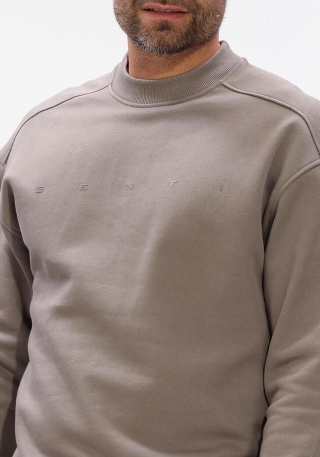 GENTI Heren Truien & Vesten Crewneck Taupe - Foto 3