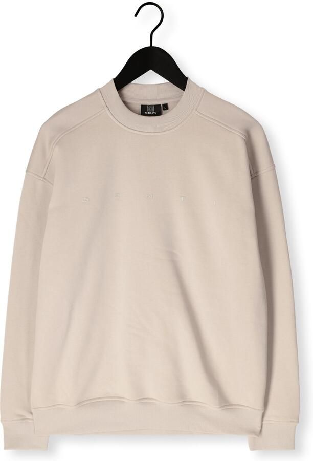 GENTI Heren Truien & Vesten Crewneck Zand - Foto 4