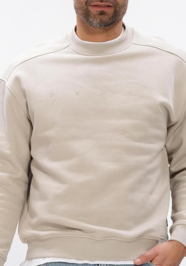 GENTI Heren Truien & Vesten Crewneck Zand - Foto 3