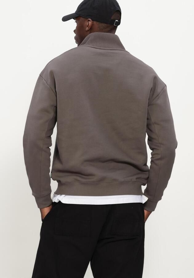 GENTI Heren Truien & Vesten Half Zip Sweat Donkergrijs - Foto 3