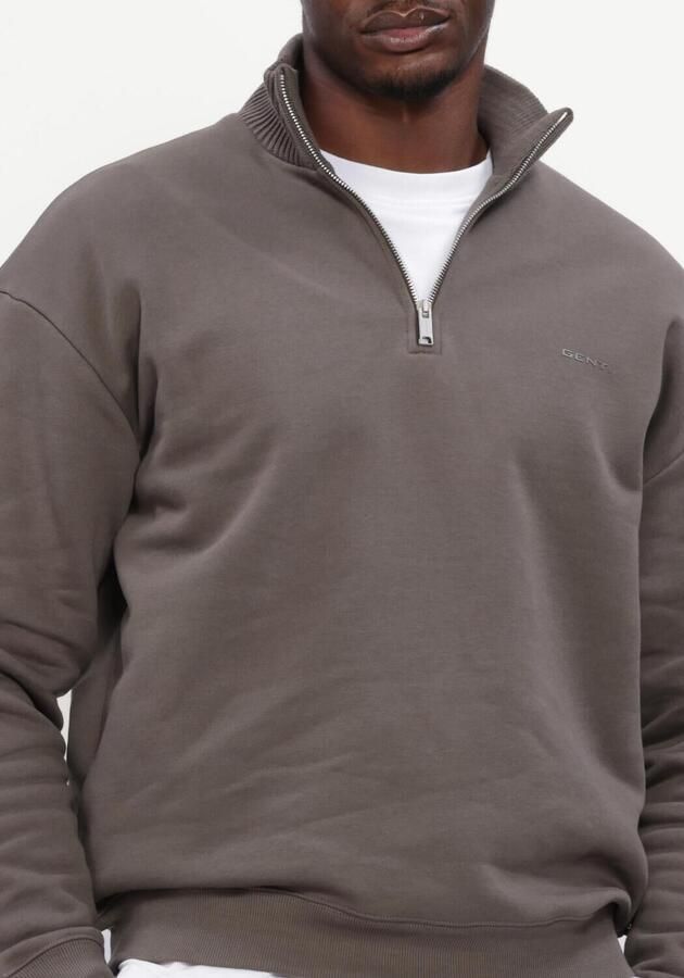 GENTI Heren Truien & Vesten Half Zip Sweat Donkergrijs - Foto 4