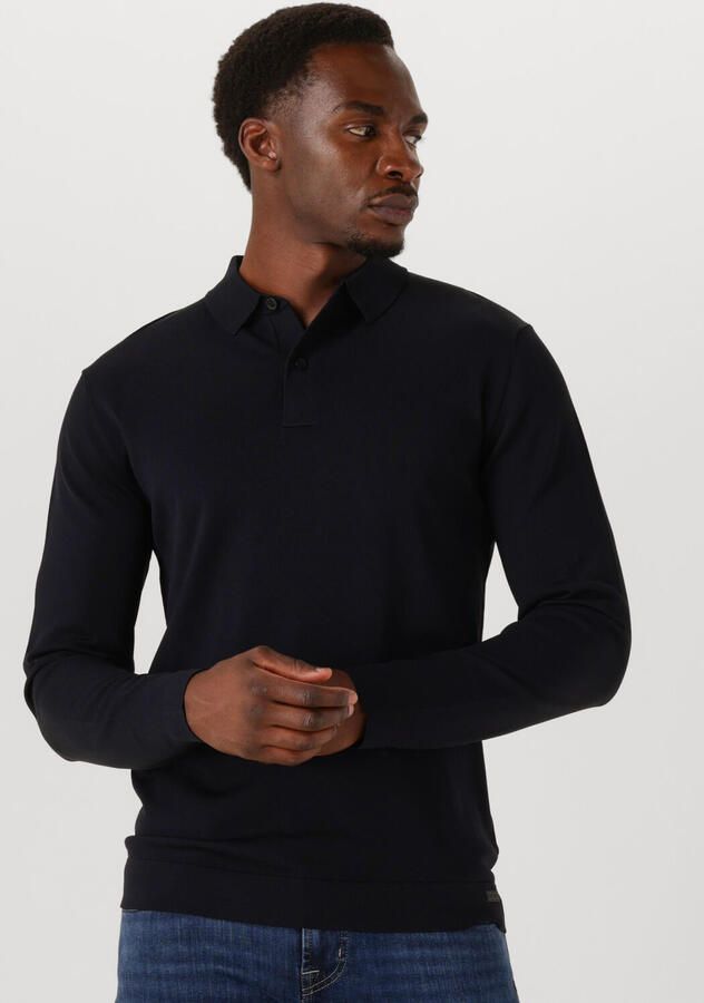 GENTI Heren Truien & Vesten Polo Ls Donkerblauw - Foto 4