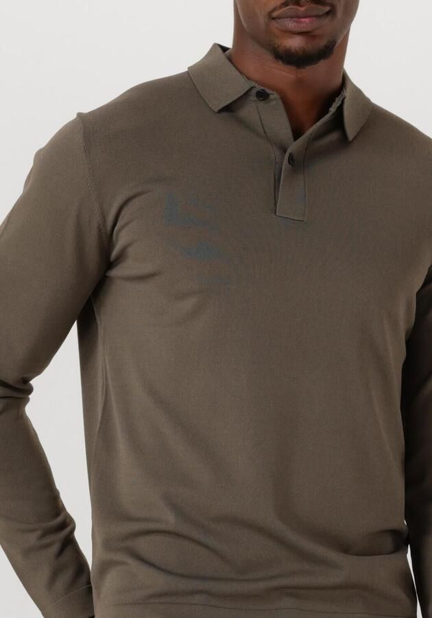 GENTI Heren Truien & Vesten Polo Ls Olijf - Foto 2