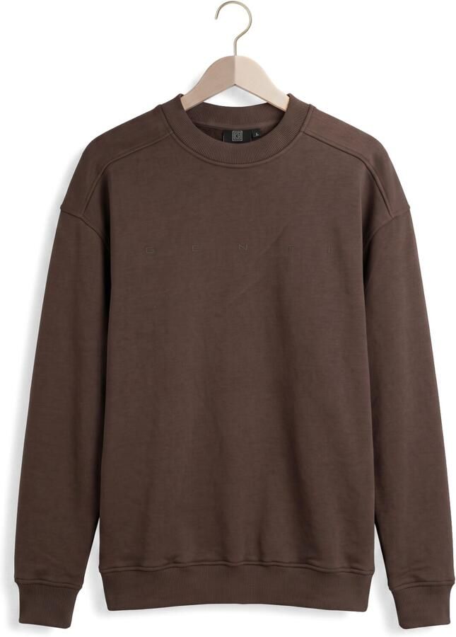 GENTI Heren Truien & Vesten Sweat Crew Bruin - Foto 2