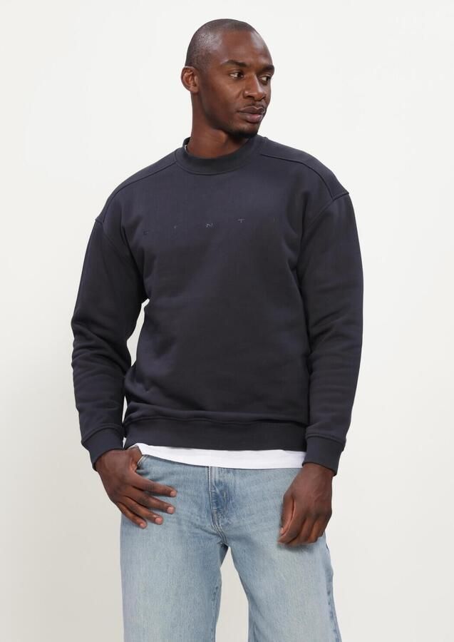 GENTI Heren Truien & Vesten Sweat Crew Donkerblauw