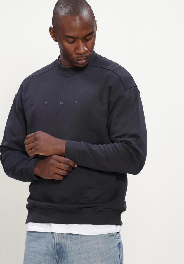 GENTI Heren Truien & Vesten Sweat Crew Donkerblauw - Foto 4