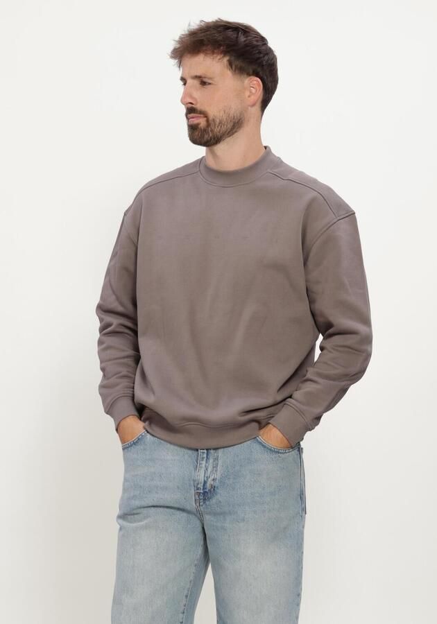 GENTI Heren Truien & Vesten Sweat Crew Taupe