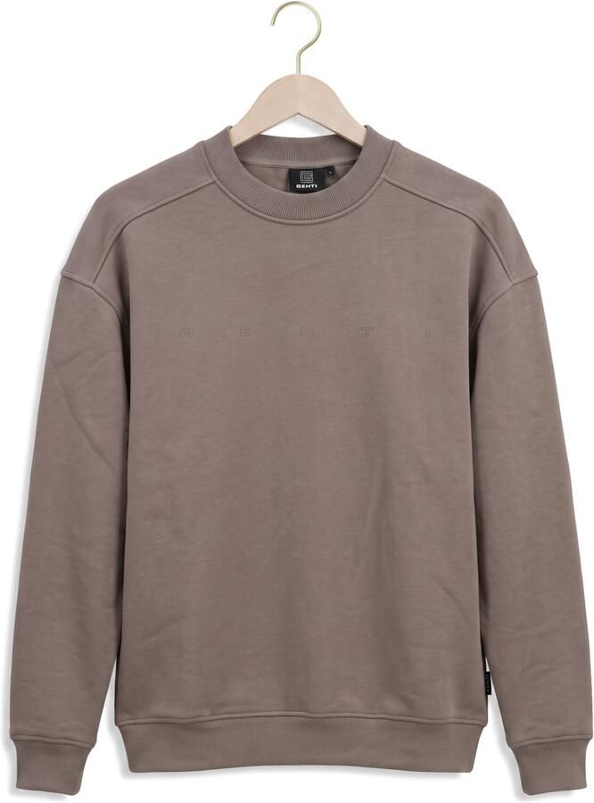 GENTI Heren Truien & Vesten Sweat Crew Taupe - Foto 2