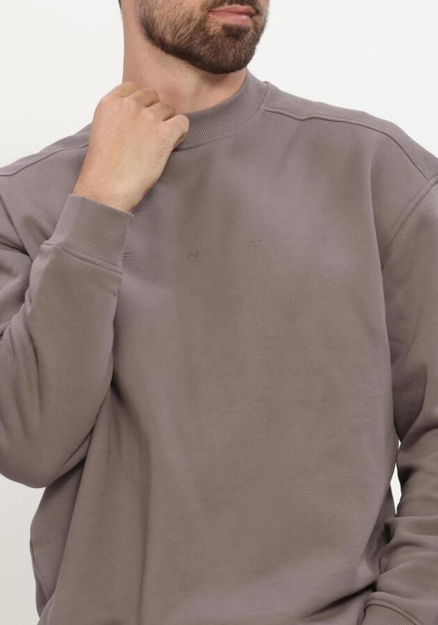 GENTI Heren Truien & Vesten Sweat Crew Taupe - Foto 4