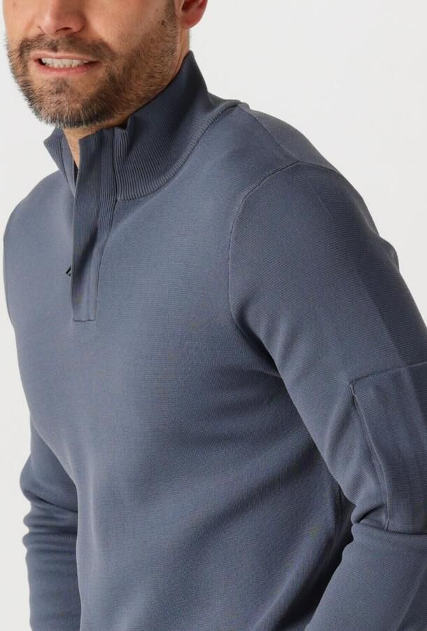 GENTI Heren Truien & Vesten Turtle Zip Blauw - Foto 2