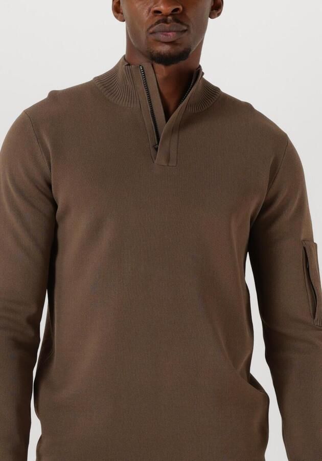 GENTI Heren Truien & Vesten Turtle Zip Bruin - Foto 2