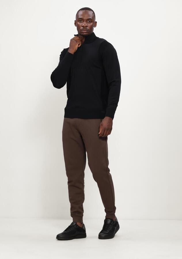 GENTI Heren Truien & Vesten Turtle Zip Ls Zwart - Foto 2